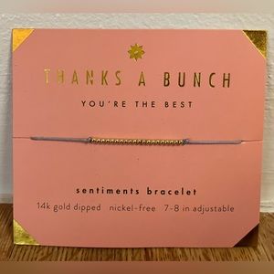 Lucky Feather Thanks A Bunch Bracelet NWT